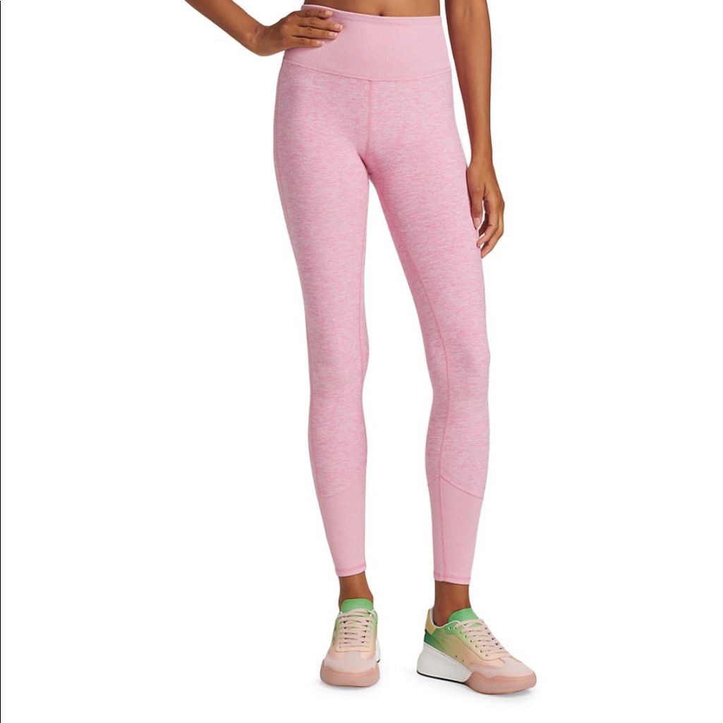 Alosoft High-Waisted Lounge Leggings In Parisian Pink Heather - Size Small